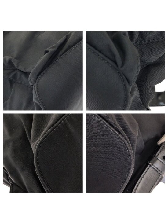 Prada Tessuto Black Silver Nylon Backpack main image 4